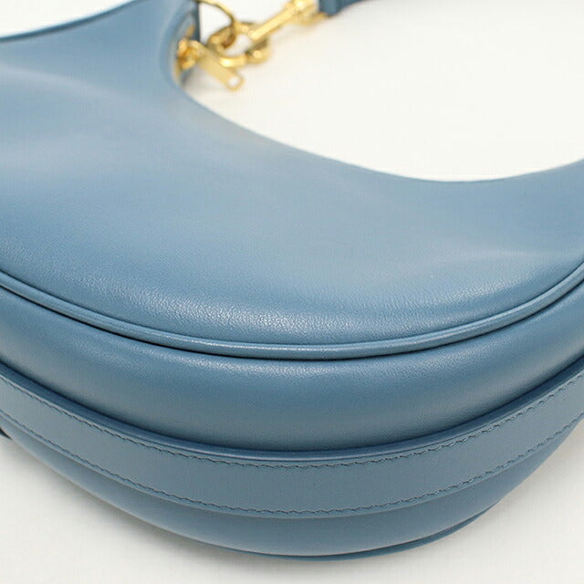 中古 セリーヌ ショルダーバッグ レディース ブランド CELINE ミディアム アヴァ ストラップバッグ レザー 196923DGQ.07DD ブルー USDCE119732011