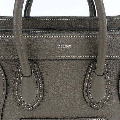 中古 セリーヌ ハンドバッグ レディース ブランド CELINE  ラゲージ ナノ ショッパー グレー USDCE119737011