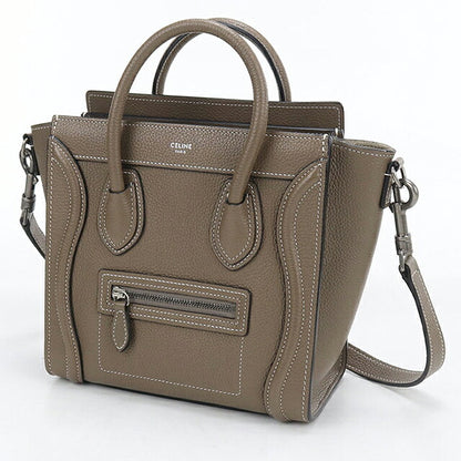 中古 セリーヌ ハンドバッグ レディース ブランド CELINE  ラゲージ ナノ ショッパー ブラウン USDCE119741011