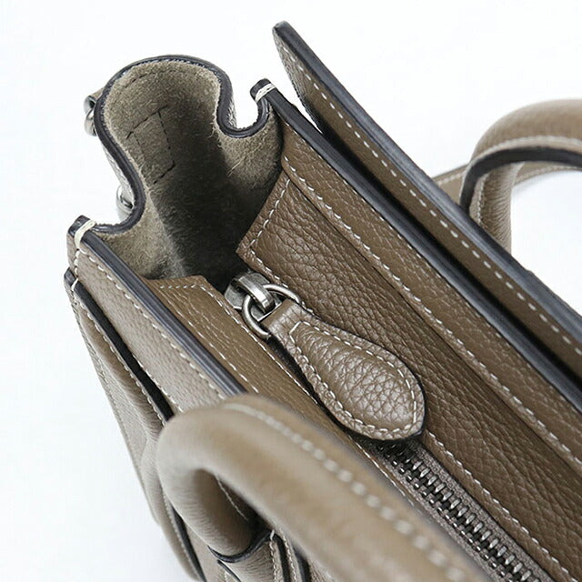 中古 セリーヌ ハンドバッグ レディース ブランド CELINE  ラゲージ ナノ ショッパー ブラウン USDCE119741011