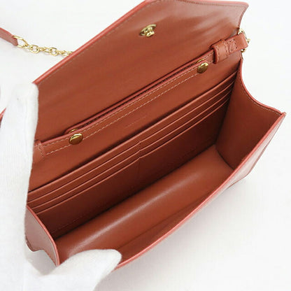 中古 セリーヌ チェーンウォレット レディース ブランド CELINE マイヨン トリオンフ  10F823CQR.27LY ピンク USDCE120094011