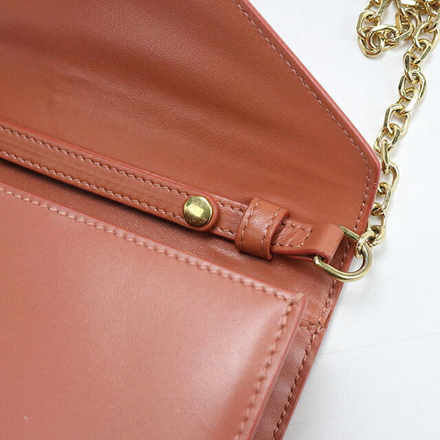 中古 セリーヌ チェーンウォレット レディース ブランド CELINE マイヨン トリオンフ  10F823CQR.27LY ピンク USDCE120094011