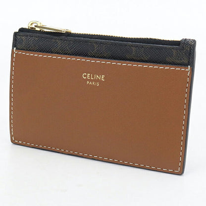 中古 セリーヌ コインケース コンパクト レディース ブランド CELINE トリオンフキャンバス カードホルダー フラグメントケース 10F992BZ9.04LU USDCE120107011