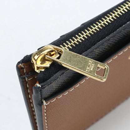 中古 セリーヌ コインケース コンパクト レディース ブランド CELINE トリオンフキャンバス カードホルダー フラグメントケース 10F992BZ9.04LU USDCE120107011