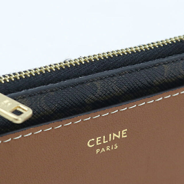 中古 セリーヌ コインケース コンパクト レディース ブランド CELINE トリオンフキャンバス カードホルダー フラグメントケース 10F992BZ9.04LU USDCE120107011