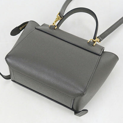 中古 セリーヌ ハンドバッグ レディース ブランド CELINE ベルトバッグ  ピコ 2WAY 19426 グレー USDCE120123011