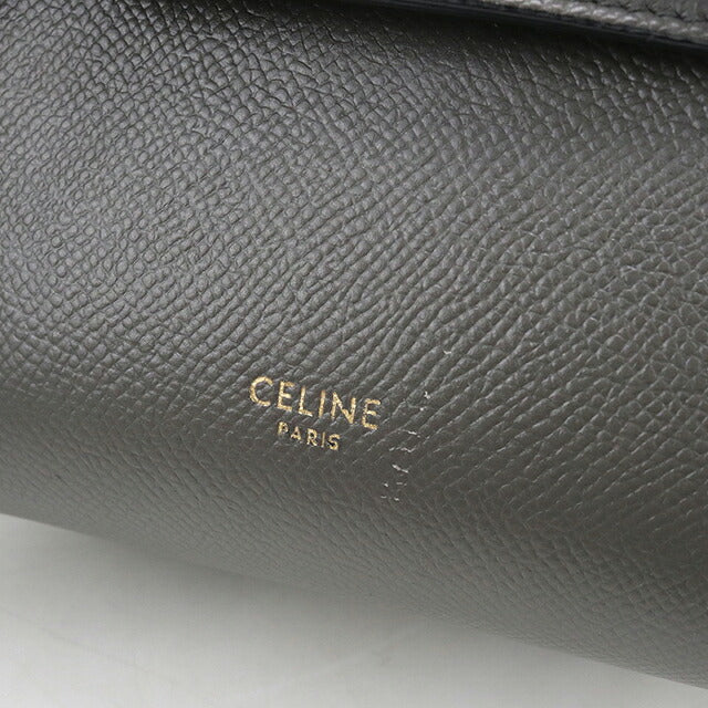 中古 セリーヌ ハンドバッグ レディース ブランド CELINE ベルトバッグ  ピコ 2WAY 19426 グレー USDCE120123011