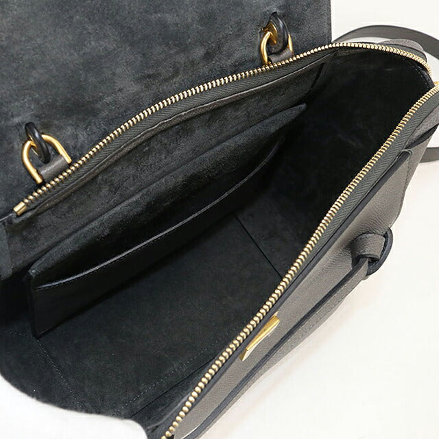 中古 セリーヌ ハンドバッグ レディース ブランド CELINE  ベルトバッグ マイクロ 18196 グレー USDCE120144011