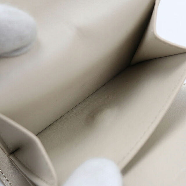 中古 セリーヌ 三つ折り財布 三折財布 コンパクト レディース ブランド CELINE トリオンフ スモール フラップウォレット 10D783DPV ベージュ USDCE120289011