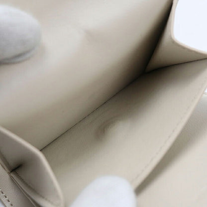 中古 セリーヌ 三つ折り財布 三折財布 コンパクト レディース ブランド CELINE トリオンフ スモール フラップウォレット 10D783DPV ベージュ USDCE120289011