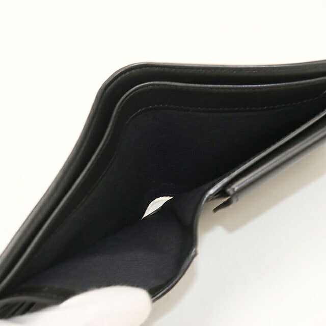 中古 セリーヌ 二つ折り財布 二折財布 コンパクト メンズ ブランド CELINE トリオンフキャンバス バイフォールドウォレット 10C872BQB.38NO ブラック USDCE120314011