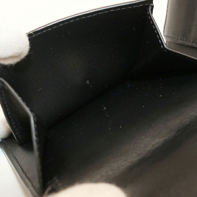 中古 セリーヌ 二つ折り財布 二折財布 コンパクト メンズ ブランド CELINE トリオンフキャンバス バイフォールドウォレット 10C872BQB.38NO ブラック USDCE120314011
