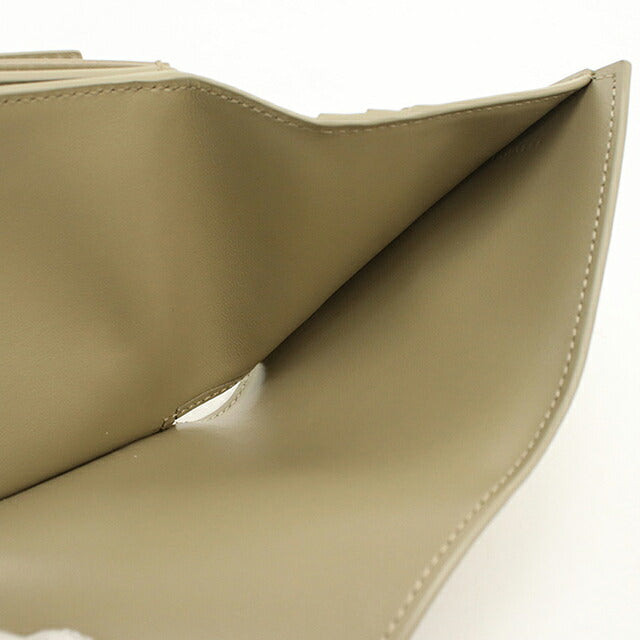 中古 セリーヌ 三つ折り財布 三折財布 コンパクト レディース ブランド CELINE トリオンフ スモール フラップウォレット 10D783DPV ベージュ USDCE120316011