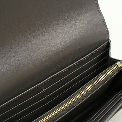 Used Celine long wallet bi-fold ladies brand CELINE large flap wallet 10B563BEL gray USDCE120530011