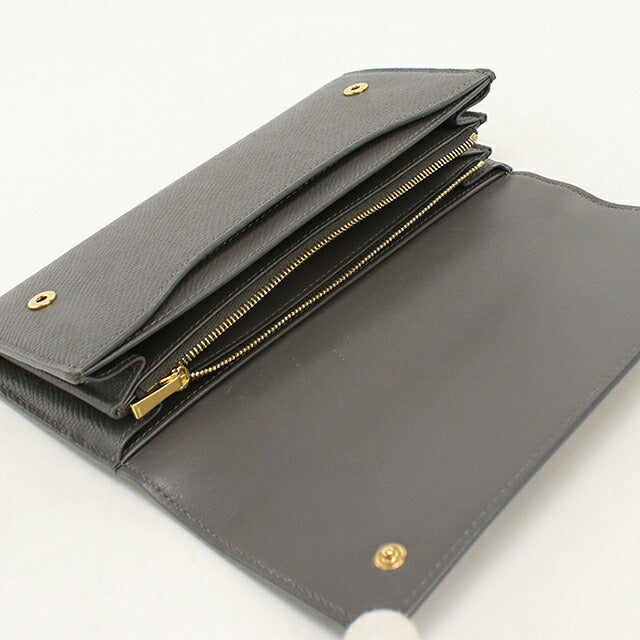 Used Celine long wallet bi-fold ladies brand CELINE large flap wallet 10B563BEL gray USDCE120530011