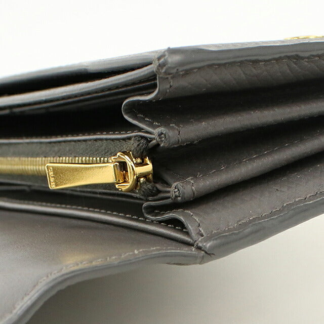 Used Celine long wallet bi-fold ladies brand CELINE large flap wallet 10B563BEL gray USDCE120530011