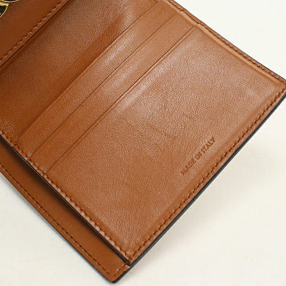 中古 セリーヌ 三つ折り財布 三折財布 コンパクト レディース ブランド CELINE トリオンフ スモール フラップウォレット CE12010D783 ベージュ USDCE120541011