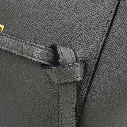 中古 セリーヌ ハンドバッグ レディース ブランド CELINE  ベルトバッグ マイクロ 18196 グレー USDCE120645011