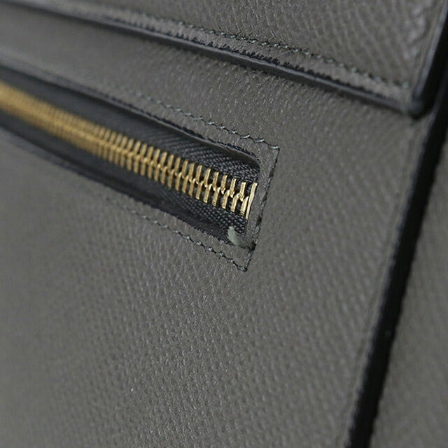 中古 セリーヌ ハンドバッグ レディース ブランド CELINE  ベルトバッグ マイクロ 18196 グレー USDCE120645011