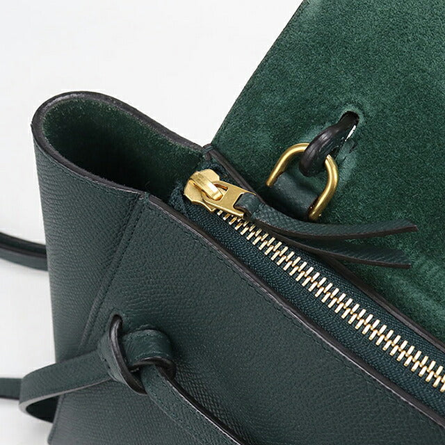 中古 セリーヌ ハンドバッグ レディース ブランド CELINE  ベルトバッグ ナノ グリーン USDCE120689011
