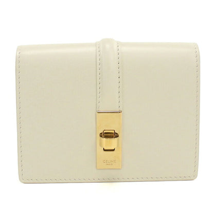 中古 セリーヌ 名刺入れ レディース ブランド CELINE 16(セーズ) カードホルダー ホワイト USDCE120759011