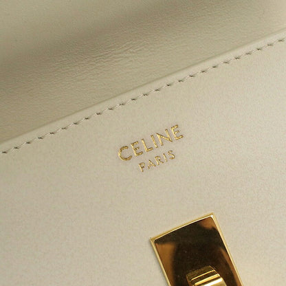 中古 セリーヌ 名刺入れ レディース ブランド CELINE 16(セーズ) カードホルダー ホワイト USDCE120759011