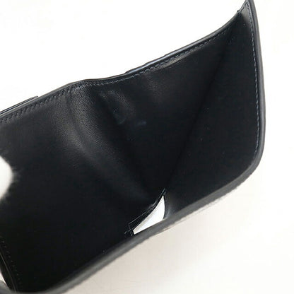 中古 セリーヌ 三つ折り財布 三折財布 コンパクト メンズ ブランド CELINE トリオンフ エンボス加工  10B573FQC.38SI ブラック USDCE120784011