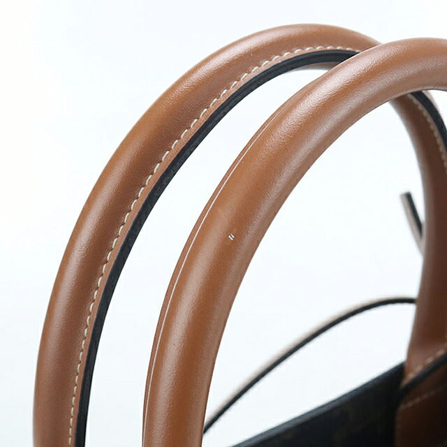 中古 セリーヌ トートバッグ レディース ブランド CELINE トリオンフキャンバス 2WAY スモール バーティカル カバ 191542BZK ブラウン USDCE121122011