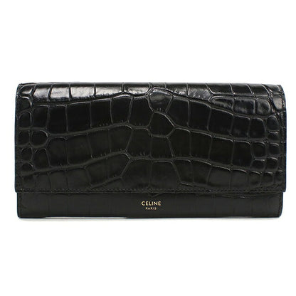 中古 セリーヌ 長財布二折 レディース ブランド CELINE   ブラック USDCE121190011