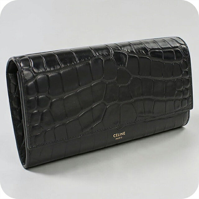中古 セリーヌ 長財布二折 レディース ブランド CELINE   ブラック USDCE121190011