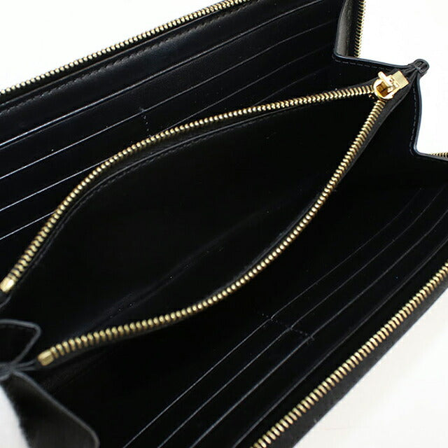 中古 セリーヌ 長財布ラウンドファスナー メンズ ブランド CELINE トリオンフキャンバス ラージ ジップウォレット 10B552BQ3.38NO ブラック USDCE121327011