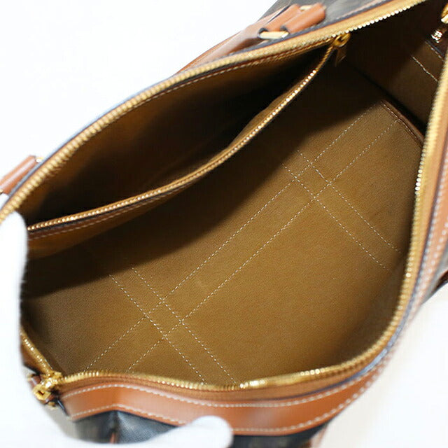 中古 セリーヌ ボストンバッグ レディース ブランド CELINE トリオンフキャンバス ラージ 119572CAS.04LU ブラウン USDCE121400011