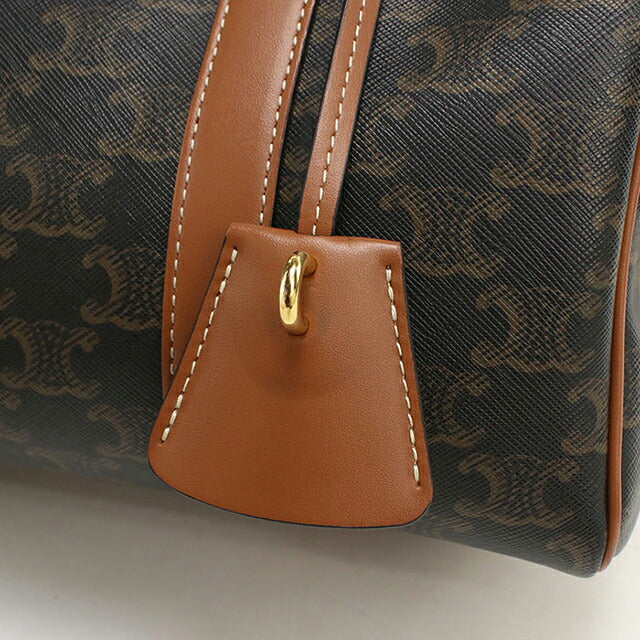 中古 セリーヌ ボストンバッグ レディース ブランド CELINE トリオンフキャンバス ラージ 119572CAS.04LU ブラウン USDCE121400011