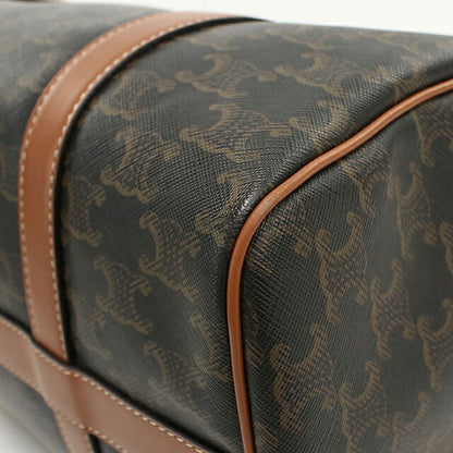 中古 セリーヌ ボストンバッグ レディース ブランド CELINE トリオンフキャンバス ラージ 119572CAS.04LU ブラウン USDCE121400011