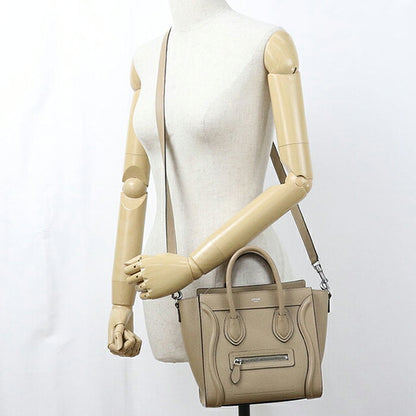 二手Celine手袋女装品牌CELINE Luggage Nano Shopper 2WAY 189243米色USDCE121551011
