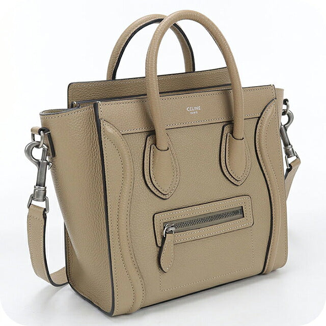 二手Celine手袋女装品牌CELINE Luggage Nano Shopper 2WAY 189243米色USDCE121551011