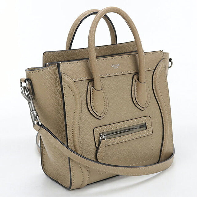 二手Celine手袋女装品牌CELINE Luggage Nano Shopper 2WAY 189243米色USDCE121551011