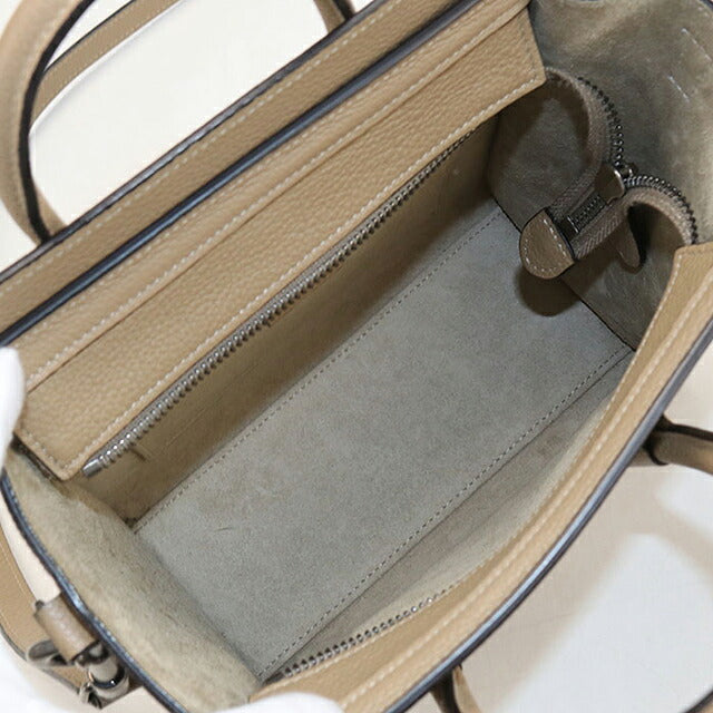 二手Celine手袋女装品牌CELINE Luggage Nano Shopper 2WAY 189243米色USDCE121551011