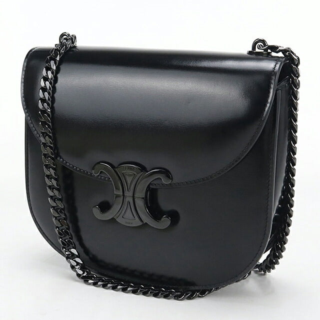 二手 Celine 单肩包 女装品牌 CELINE Triomphe 中号 Bouzas 黑色 USDCE121586011
