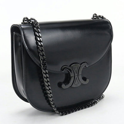 二手 Celine 单肩包 女装品牌 CELINE Triomphe 中号 Bouzas 黑色 USDCE121586011