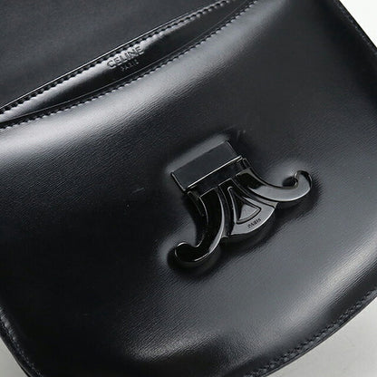 中古 セリーヌ ショルダーバッグ レディース ブランド CELINE トリオンフ ミディアム ブザス ブラック USDCE121586011
