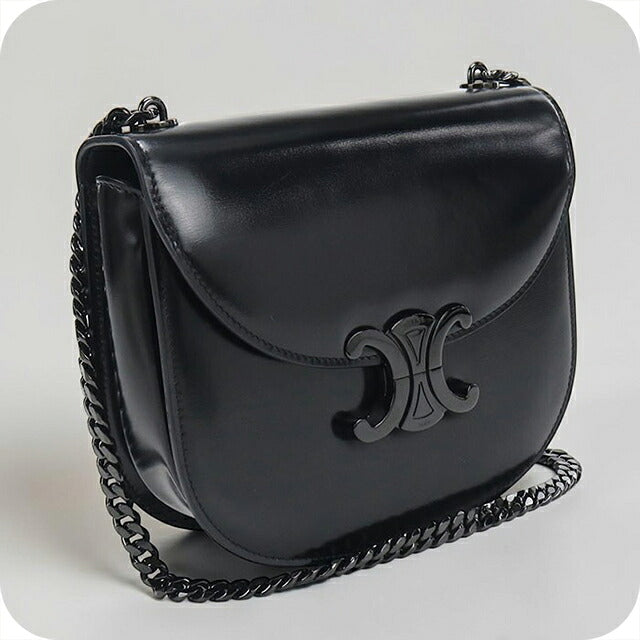 二手 Celine 单肩包 女装品牌 CELINE Triomphe 中号 Bouzas 黑色 USDCE121586011