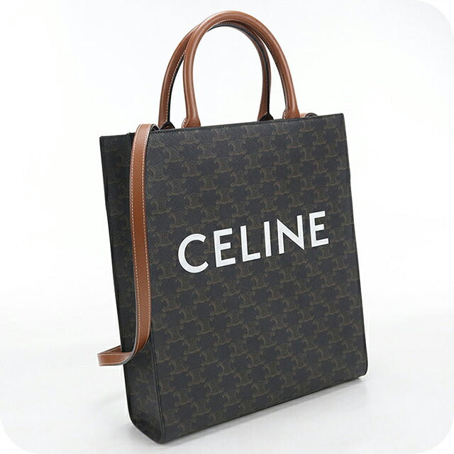 二手Celine手提包女装品牌CELINE Triomphe帆布小立盖19154棕色USDCE121700011