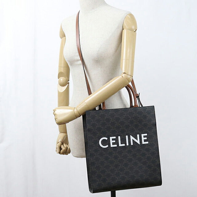 二手Celine手提包女装品牌CELINE Triomphe帆布小立盖19154棕色USDCE121700011