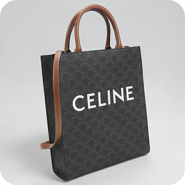 二手Celine手提包女装品牌CELINE Triomphe帆布小立盖19154棕色USDCE121700011
