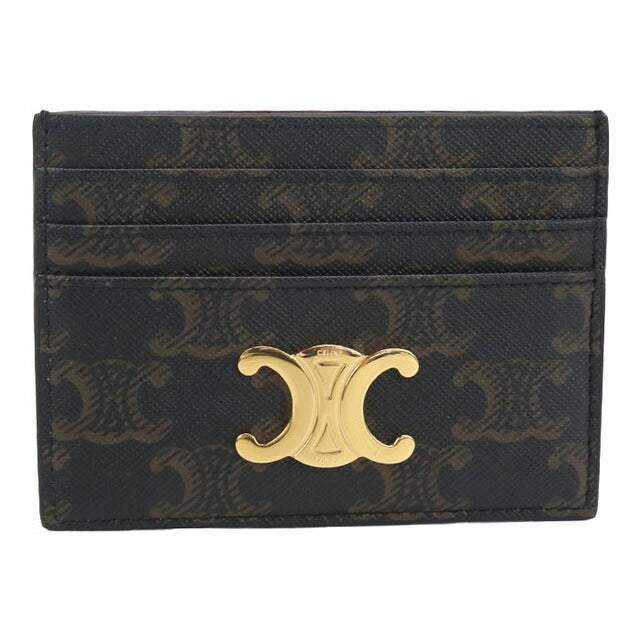 服*庫様 CELINE ケース ブラック/ブラウン 中古 セリーヌ カードケース レディース ブランド CELINE カード