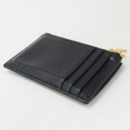 中古 セリーヌ 小銭入れ レディース ブランド CELINE トリオンフ チャーム ジップ付きカードホルダー 10M083FVO 38NO ブラック 財布 USDCE95130011