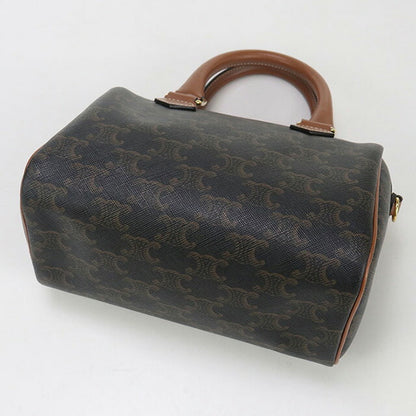 中古 セリーヌ ミニボストン レディース ブランド CELINE トリオンフキャンバス スモール 2WAY 113772CAS.04LU ブラウン バッグ USDCE96237011