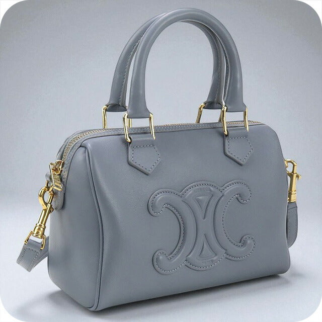 中古 セリーヌ ハンドバッグ レディース ブランド CELINE スモール ボストン ブルー バッグ USDCE96359011