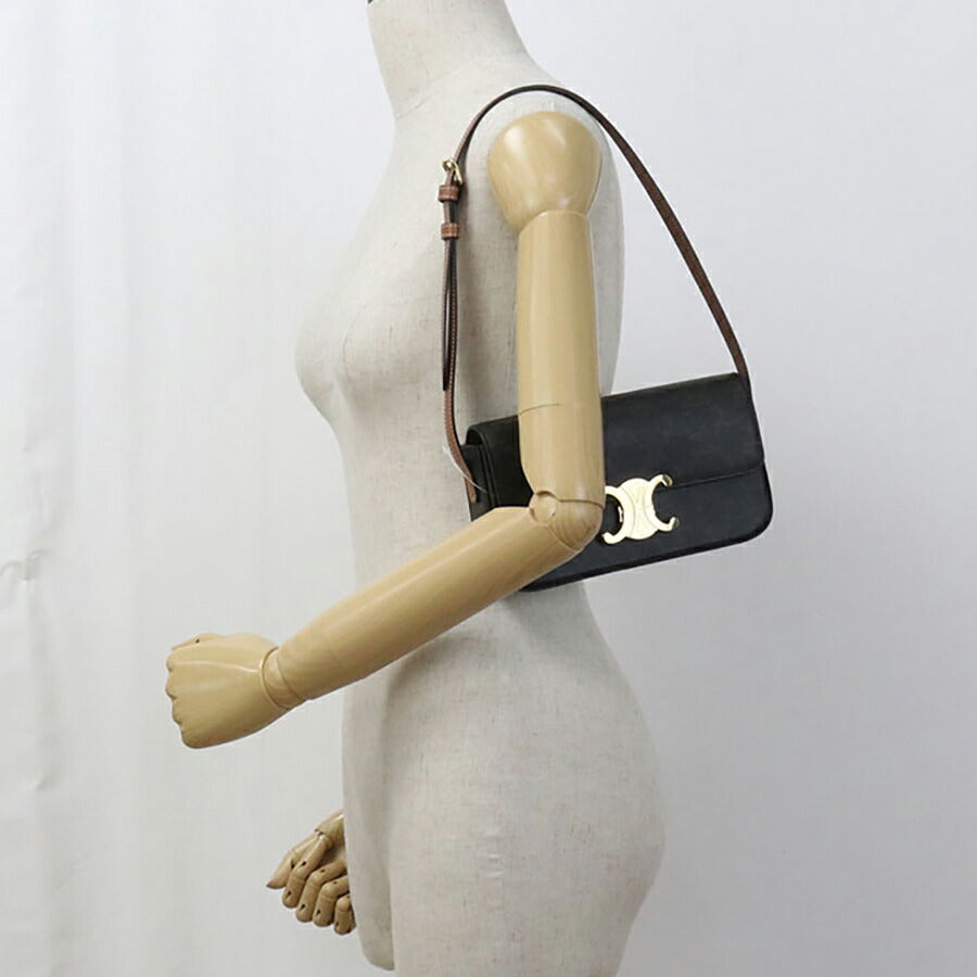 中古 セリーヌ ショルダーバッグ レディース ブランド CELINE トリオンフキャンバス クロード 19414 2CUZ 04LU ブラウン バッグ USDCE96694011